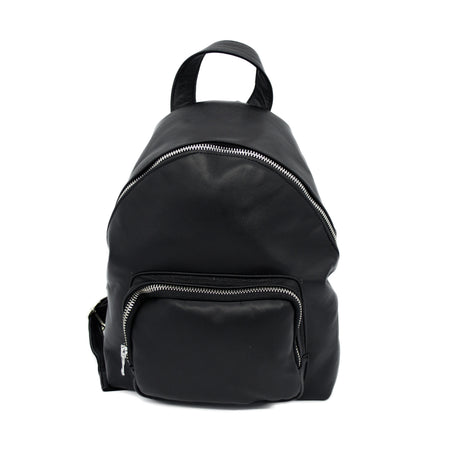 India - Zaino Donna Nero In Vera Pelle