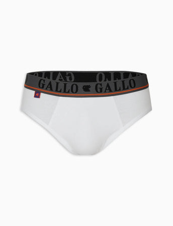 Gallo Slip basico intimo cotone bianco tinta unita