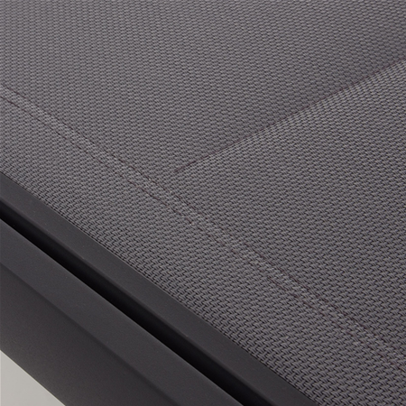 Lettino prendisole "Cleo" in alluminio effetto legno con ruote da giardino per esterno