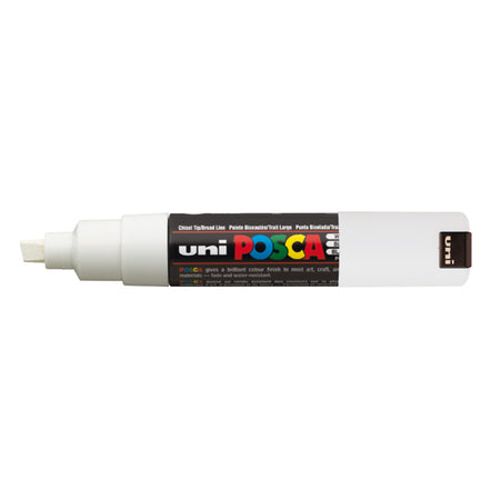 Marcatore Uni Posca Pc8K P.Scalpello 8Mm Bianco Uni Mitsubishi