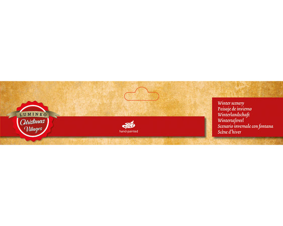 Scena Funivia con persone , decorazione villaggio natalizio da 23 cm