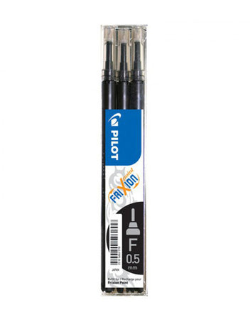 Refill per penne Pilot Frixion nero 0,7 mm 3 pezzi