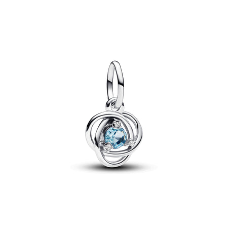 Pandora - Pendente Cerchio Eterno Azzurro Marzo