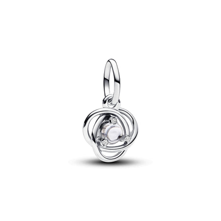 Pandora - Pendente Cerchio Eterno Bianco Aprile