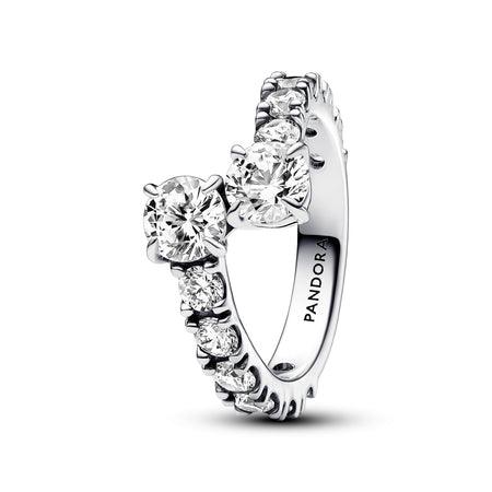 Pandora - Anello Fascia Scintillante Intrecciata