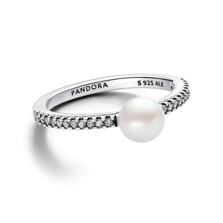 Pandora - Anello Perla d’Acqua Dolce Coltivata e Pavè