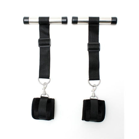 BONDAGE PLAY FERMAPORTA NERO Set Manette restrizioni polsi per Porta