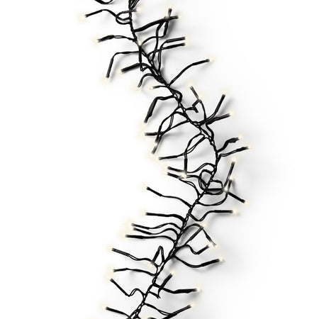 Catena lineare a LED luce calda con 8 funzioni luminose, rotolo da 27 metri