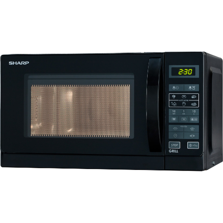 Sharp r-642bkw nero microonde combinato superficie piana 20 l 800 w - R642BKW
