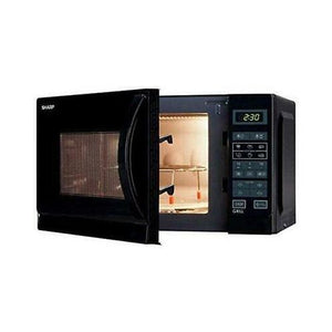 Sharp r-742bkw forno a microonde nero microonde con grill superficie piana 25 l 900 w - R742BKW