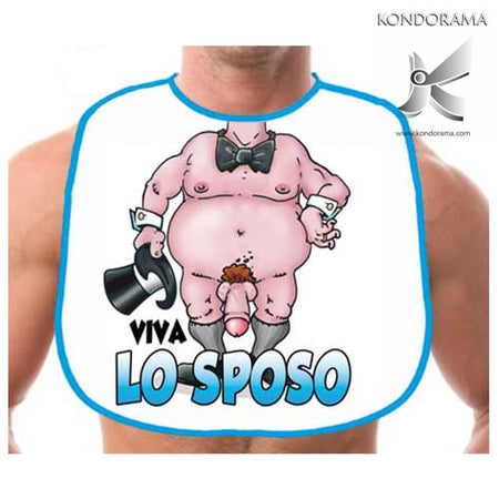 Bavaglino Bavaglia Addio Al Celibato "Viva Lo Sposo" idea scherzo per festa addio al Celibato