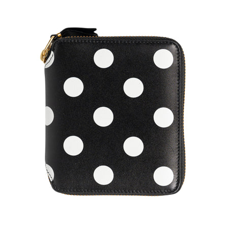 COMME DES GARCONS WALLET Polka Dot Wallet in Black da donna