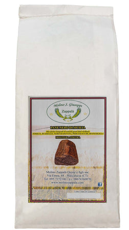 5Kg "MIX PANE NERO" di Sicilia (molito a pietra) Semola integrale-MOLINO ZAPPALA'