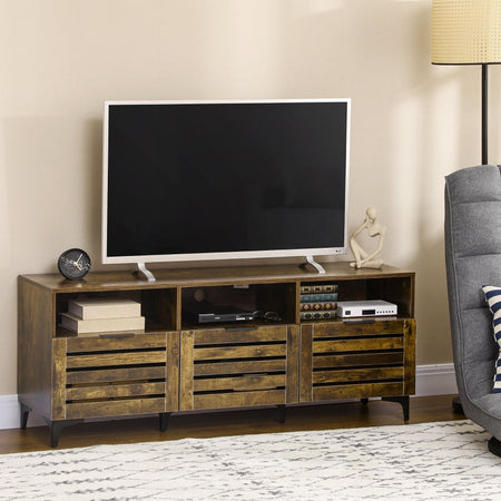 Mobile TV classico rustico legno 141x36x55 Marrone D3D839-677V80RB66G , soggiorno salotto nero bianco marrone alto basso grigio cassetti design da terra parete grande tavolino ingresso moderno muro parete attrezzata sala
