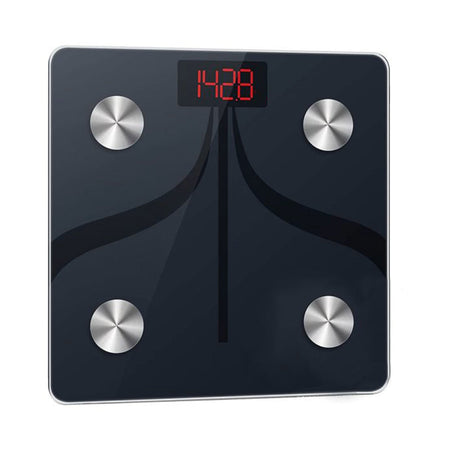 Bilancia pesa persone digitale in vetro temperato, portata massima di 180 kg