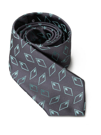 GIORGIO ARMANI Cravatta antracite in seta Giorgio Armani da uomo