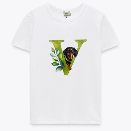 T-shirt Vicolo con cane bassotto