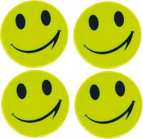 4x-Adesivo-Con-Smile-Smiley-Riflettente-Sorriso-Idea-Regalo-Gadget-Sticker