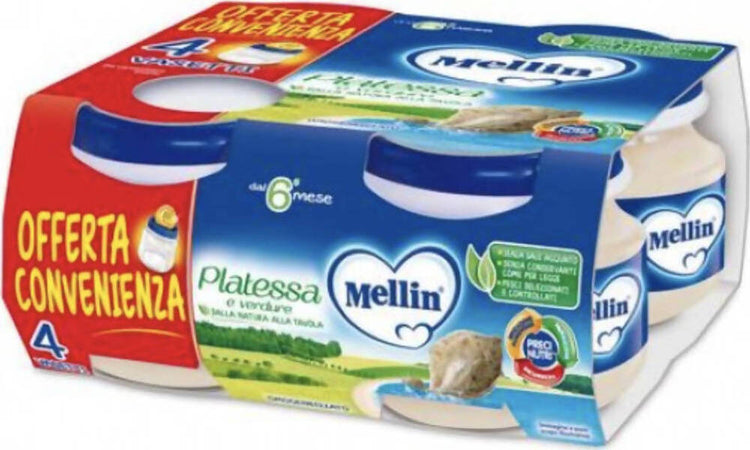 4x Mellin Pesce 80gr Omogeneizzato di Pesce Omogeneizzati 4 Vasetti da 80gr. Cad. Pesce Omogeneizzato Sanitaria Gioia del Bimbo - Villa San Giovanni, Commerciovirtuoso.it