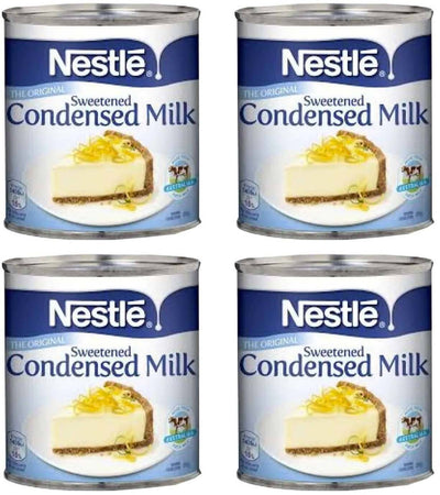 4x Nestle' Sweetened Condensed Milk Latte Condensato Zuccherato In Confezioni Da 397 G