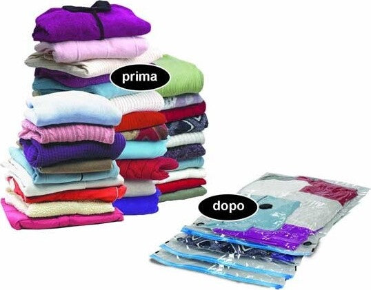 5 SACCHETTI BUSTE SOTTOVUOTO 50x60cm SALVA SPAZIO PER ABITI LENZUOLO BIANCHERIA  Trade Shop italia - Napoli, Commerciovirtuoso.it