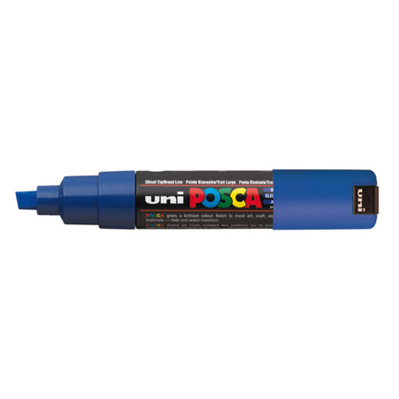 Marcatore Uni Posca Pc8K P.Scalpello 8Mm Blu Uni Mitsubishi