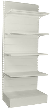 Scaffale metallico a parete per negozi cm. 100x50x250h