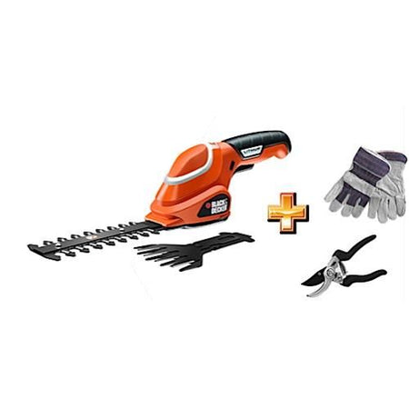 Black & decker gsl700kit-qw cesoia per erba cordless 10 cm nero, arancione, bianco ioni di litio 7 v - GLS700KIT