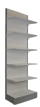Scaffalatura arredo negozio in metallo colorato modulo a parete cm. 100x50x300h