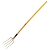 Forca fieno in acciaio 4 denti con manico fibra di vetro 130 cm ultraleggero antiusura