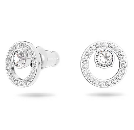 SWAROVSKI - Orecchini a lobo Creativity Bianchi, Placcato rodio
