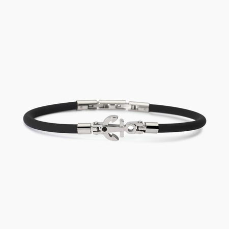 2Jewels - Bracciale in acciaio 316L silicone cristalli
