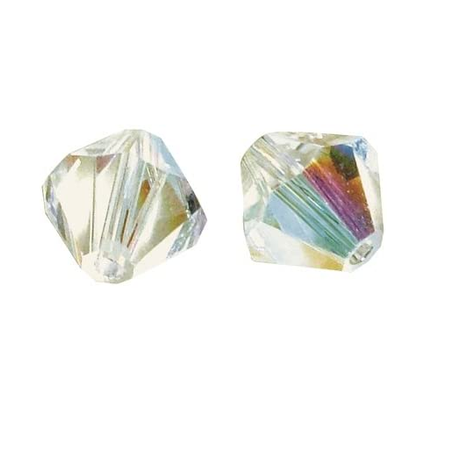 RAYHER - 12 PEZZI - PERLE DI CRISTALLO "SWAROVSKI" FORMA ROMBO Ø6MM - COLORE PIETRA DI LUNA