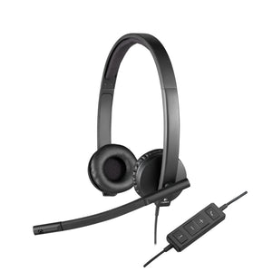 Logitech h570e auricolare cablato a padiglione ufficio usb tipo a nero - 981-000575