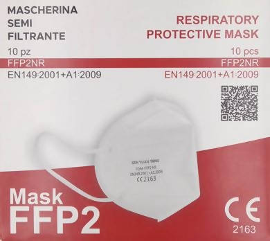 50x Mascherine Protettive FFP2 Bianche Certificate CE 2163 | BFE ≥95% | Sigillate Singolarmente Mascherina Approvata con marchio CE 2163 0,60 €/cad Gen Yuan Tang Medical Technology