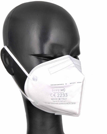 50x Mascherine Protettive FFP2 Prodotte in Italia Certificate CE 2233 | BFE ≥95% | Mascherina Filtrante Protettiva 0,80 cent€/cad Protech