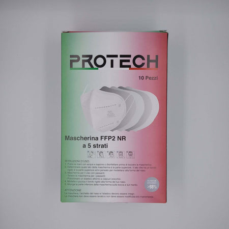 50x Mascherine Protettive FFP2 Prodotte in Italia Certificate CE 2233 | BFE ≥95% | Mascherina Filtrante Protettiva 0,80 cent€/cad Protech