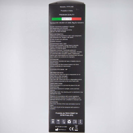 50x Mascherine Protettive FFP2 Prodotte in Italia Certificate CE 2233 | BFE ≥95% | Mascherina Filtrante Protettiva 0,80 cent€/cad Protech