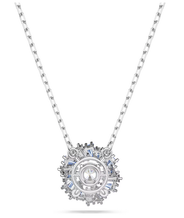 SWAROVSKI - Pendente Idyllia Fiore, Blu, Placcato rodio