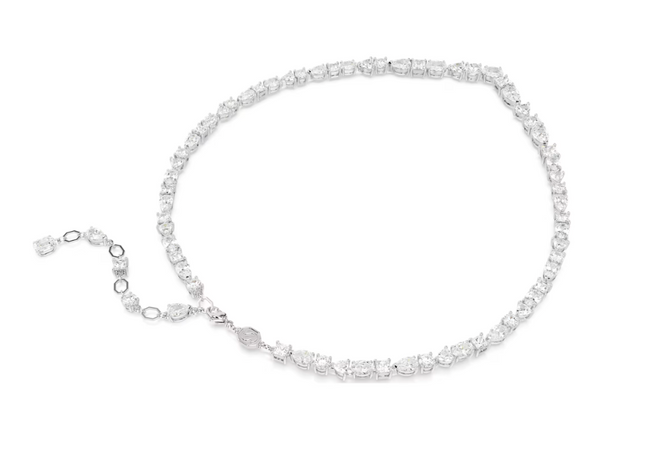 SWAROVSKI - Collana Mesmera Taglio misto, Bianca, Placcato rodio