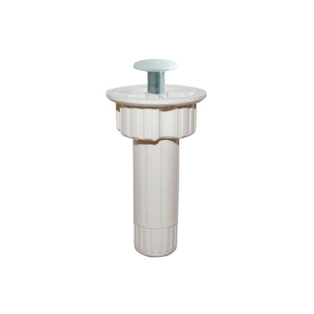 MASIDEF - KIT 4 PIEDINI IN PLASTICA BIANCA ATTACCO INTEGRATO SERIE "CUCINA" REG H100