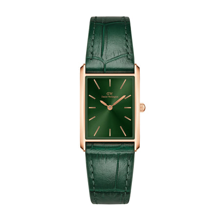 Daniel Wellington - OROLOGIO BOUND CROCODILE EMERALD SUNRAY ROSE GOLD