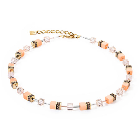 Coeur de Lion - Collana GeoCUBE® Iconic Mono Oro Apricot Crush