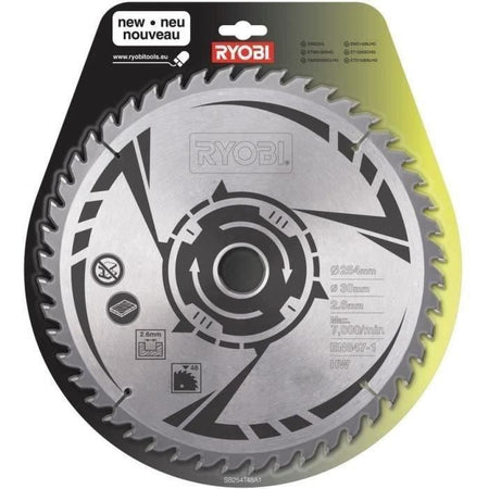 Lama in carburo RYOBI 48 denti diametro 254mm foro 30mm