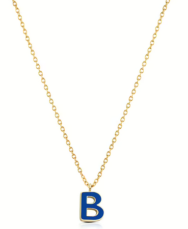 Ops Object - Collana COLOR LETTER B con smalto colorato
