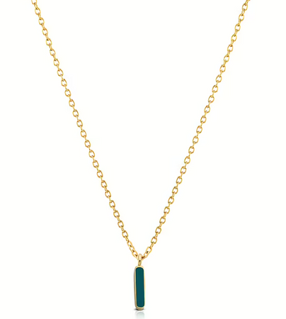 Ops Object - Collana COLOR LETTER I con smalto colorato