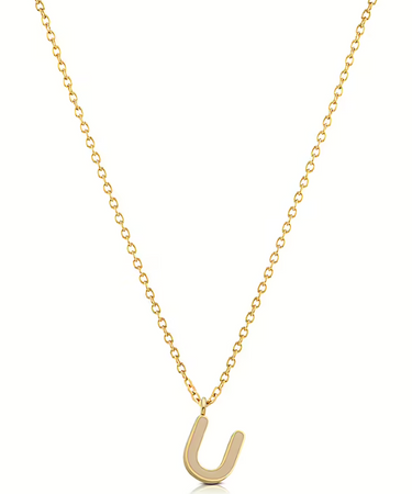 Ops Object - Collana COLOR LETTER U con smalto colorato