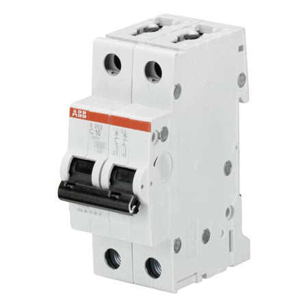 Interruttore magnetotermico S 204 - C16 6KA 2P 16A Abb