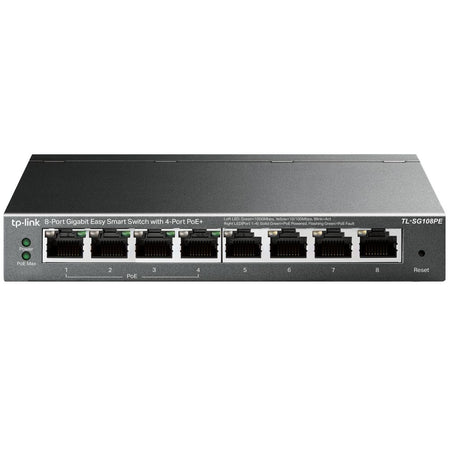 Switch 8p gigabit di cui 4p poe e tp-link metal case - TL-SG108PE