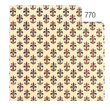 Rotolo Cartarivesto 50X500Cm Giglio Marrone Lavabile Rex58